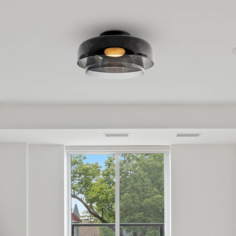 Creative Multi-Layer Glass Living Room Ceiling Light - Image 58