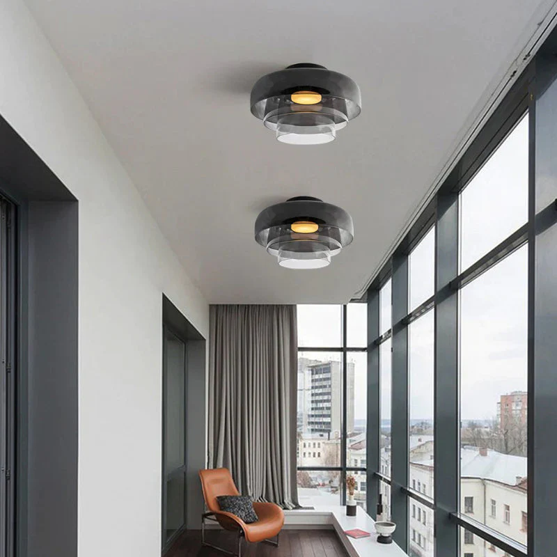 Creative Multi-Layer Glass Living Room Ceiling Light - Image 61