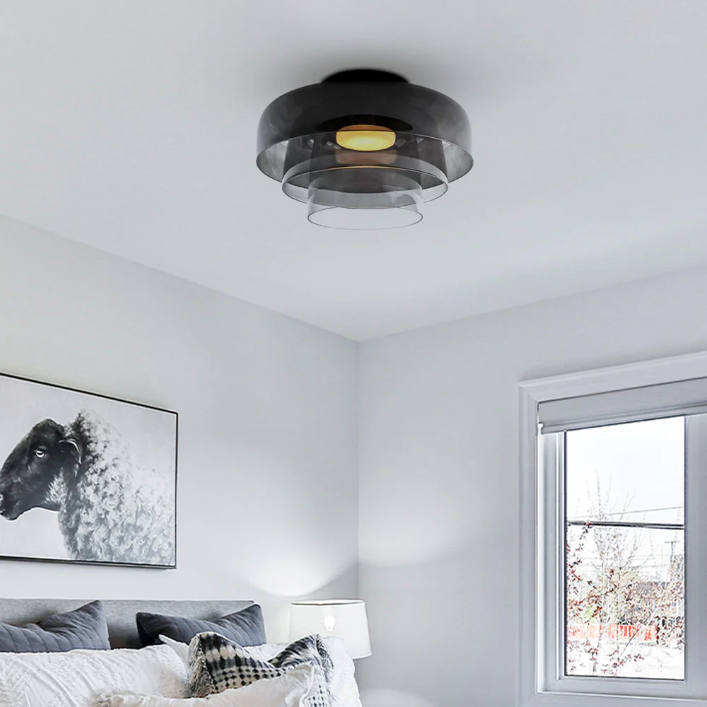 Creative Multi-Layer Glass Living Room Ceiling Light - Image 62