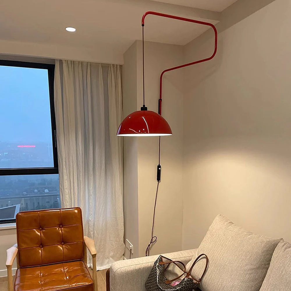 Creative Red Shade Geometry Wall Light - Image 7