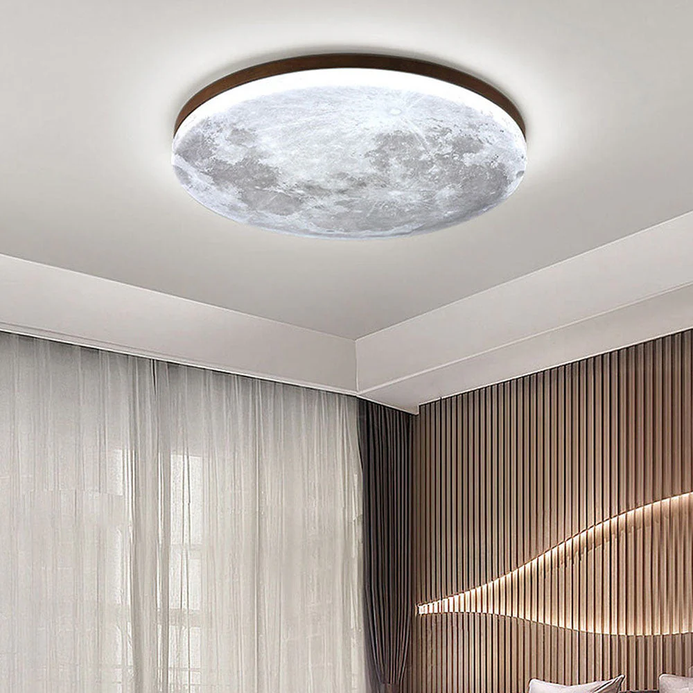 Creative Round Moon LED Ceiling Light - Image 12