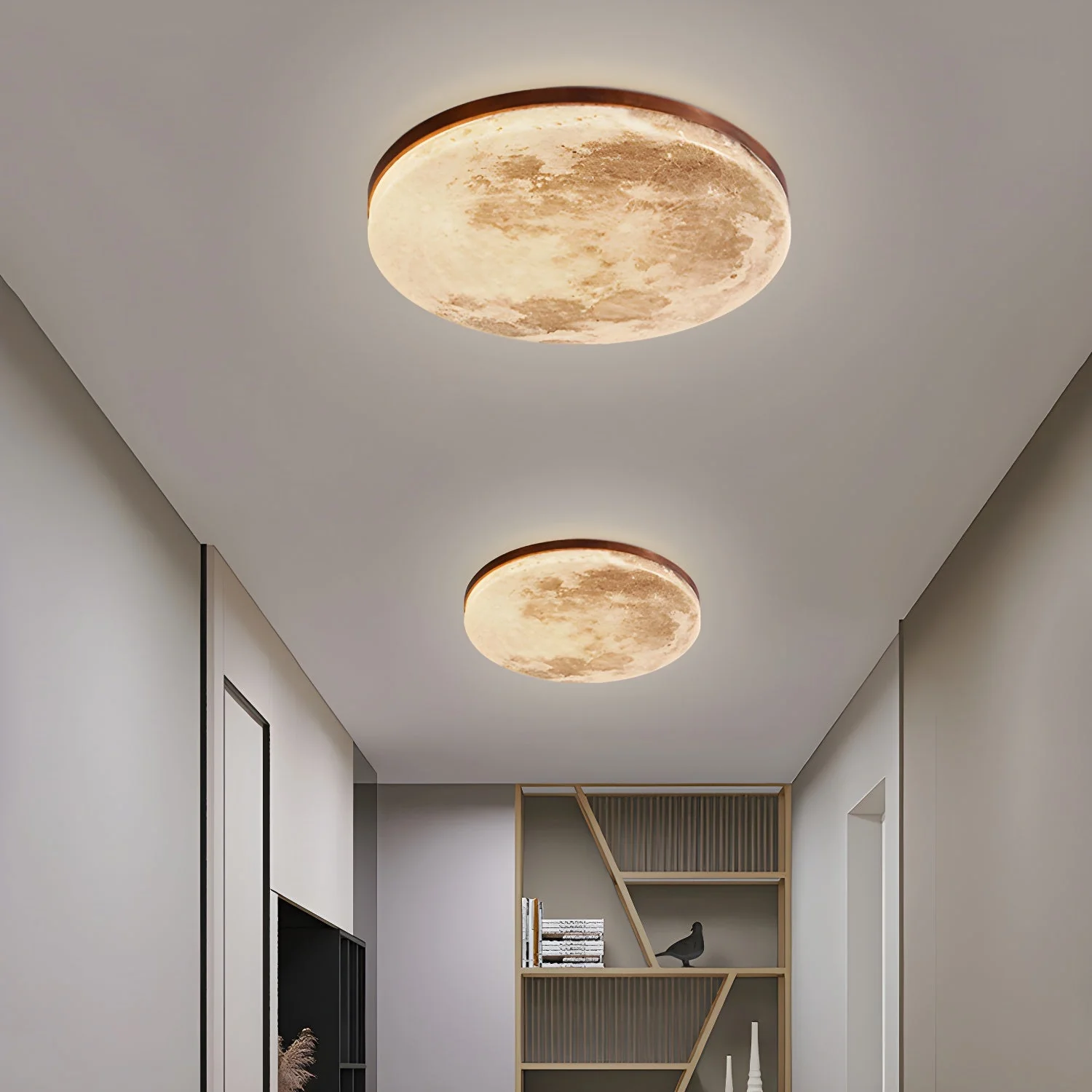 Creative Round Moon LED Ceiling Light - Image 13