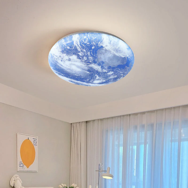 Creative Round Moon LED Ceiling Light - Image 18