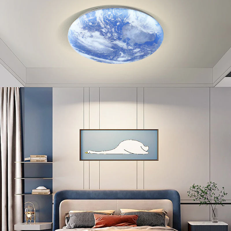 Creative Round Moon LED Ceiling Light - Image 19