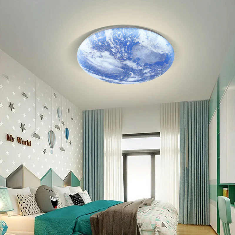 Creative Round Moon LED Ceiling Light - Image 22