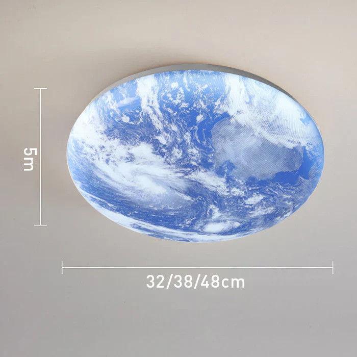 Creative Round Moon LED Ceiling Light - Image 23