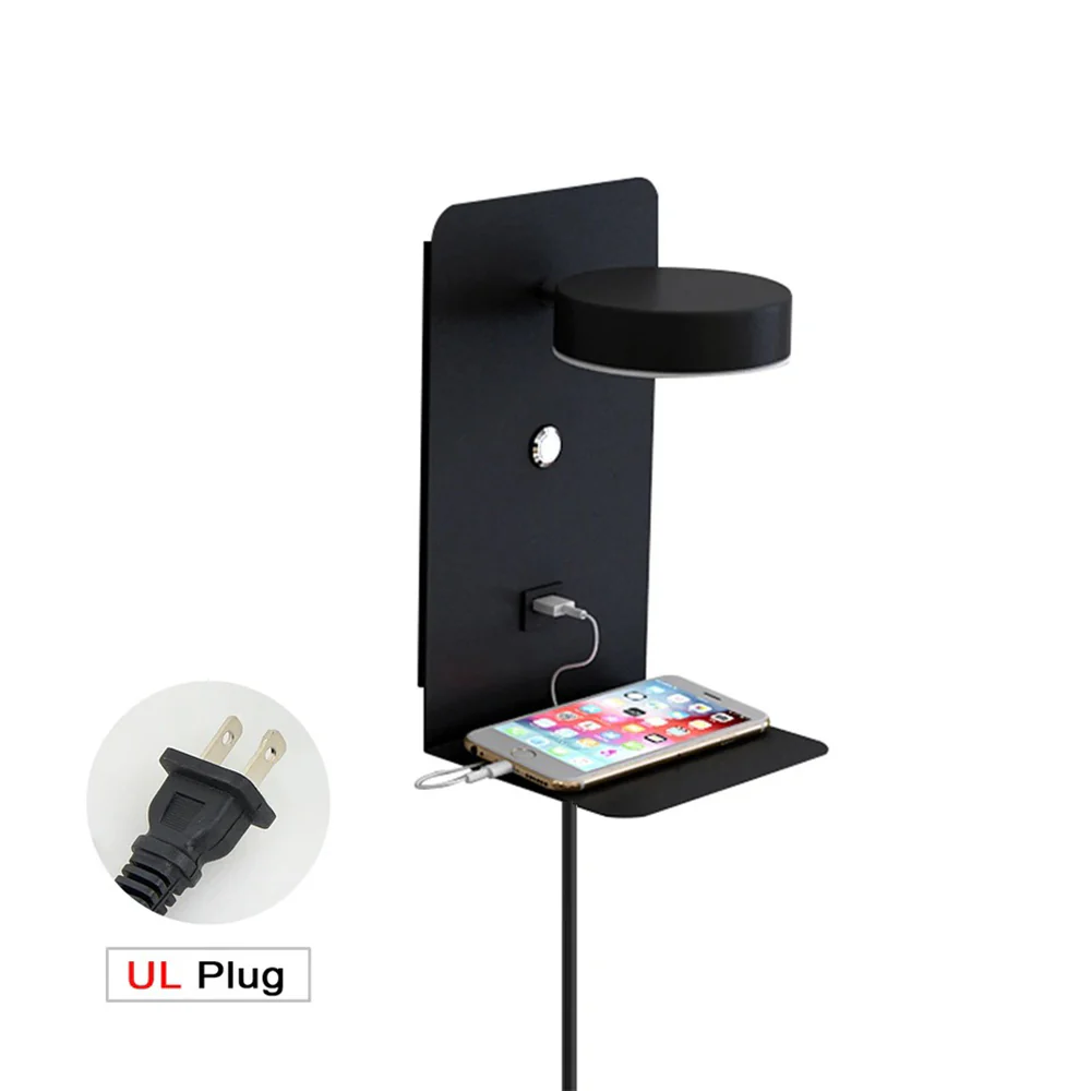 Creative Simple LED Phone Charger Wall Light - Image 16