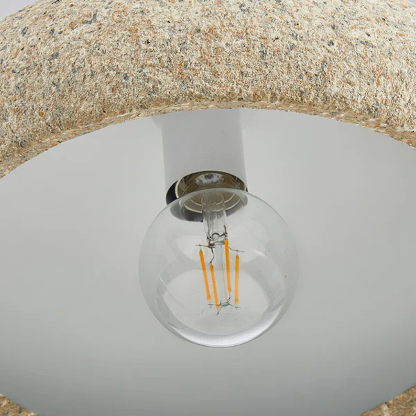 Creative Stone Beige Pendant Light For Dining Room - Image 12