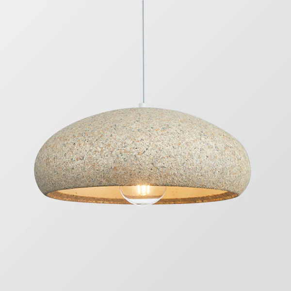 Creative Stone Beige Pendant Light For Dining Room - Image 14