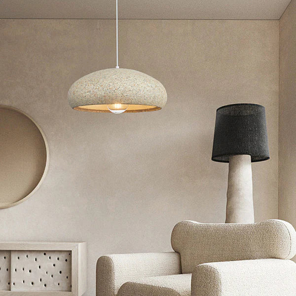 Creative Stone Beige Pendant Light For Dining Room - Image 3