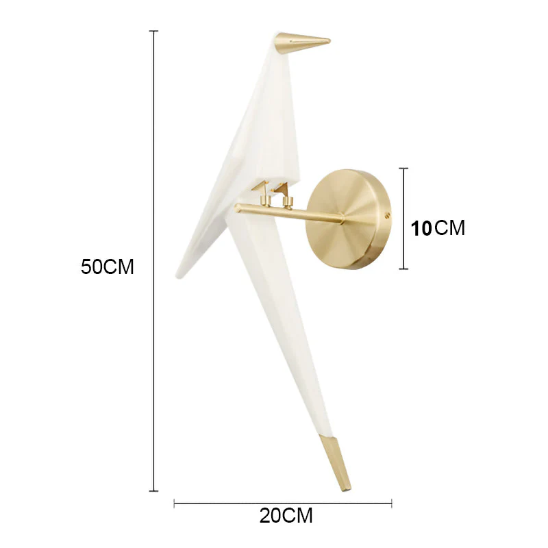 Creative Stylish Golden Bird Wall Light - Image 8
