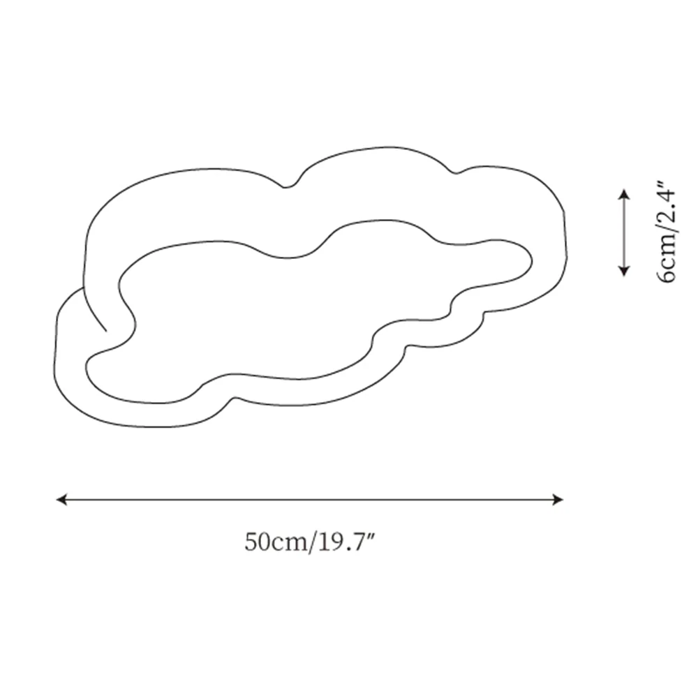 Crown Cloud Modern Ceiling Lamp Bedroom Ceiling Light Fixtures - Image 12