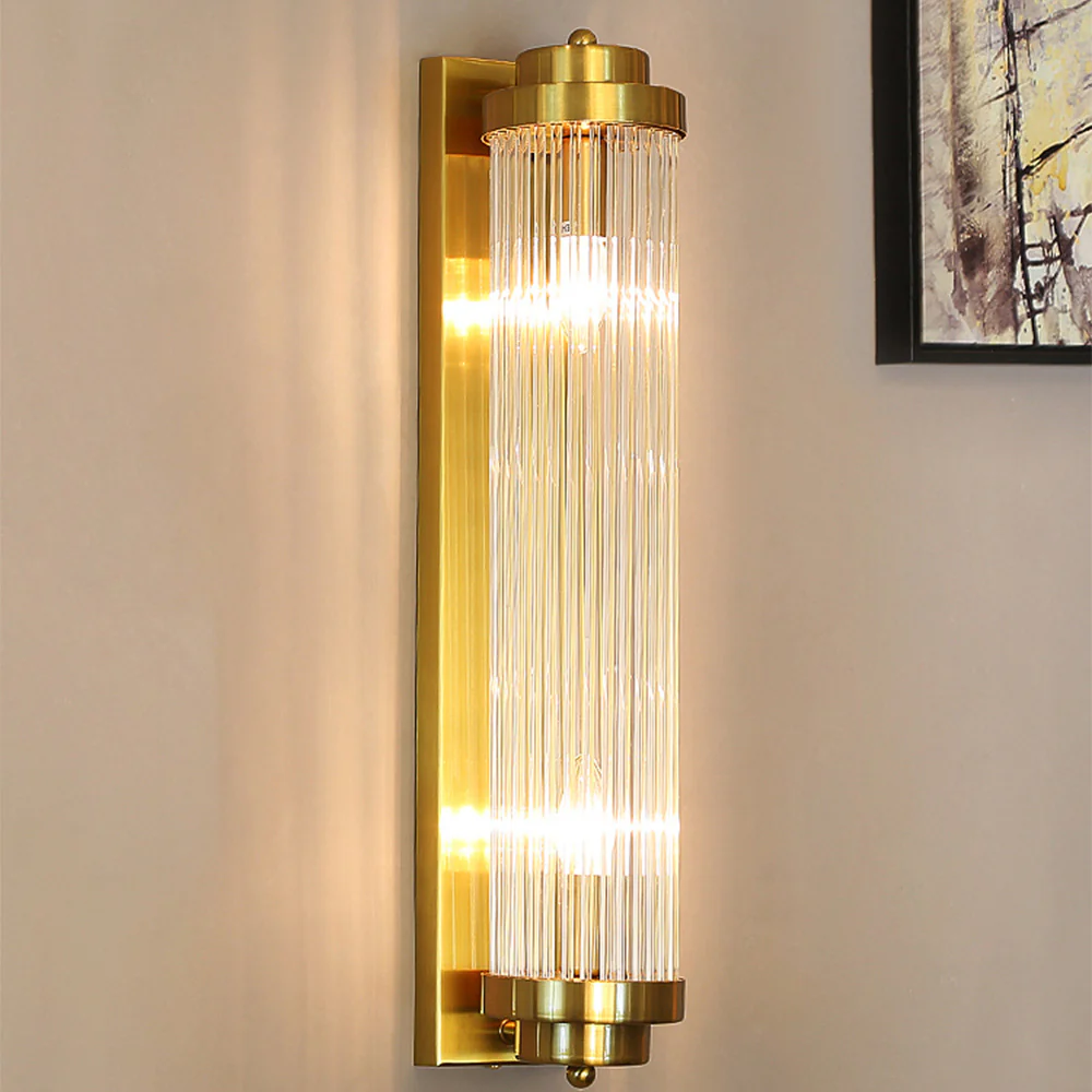 Crystal Pillar Metal Wall Lamp - Image 15