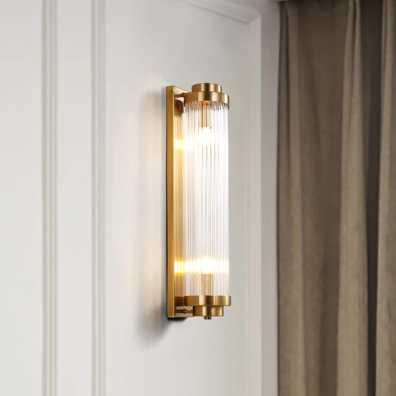 Crystal Pillar Metal Wall Lamp - Image 5
