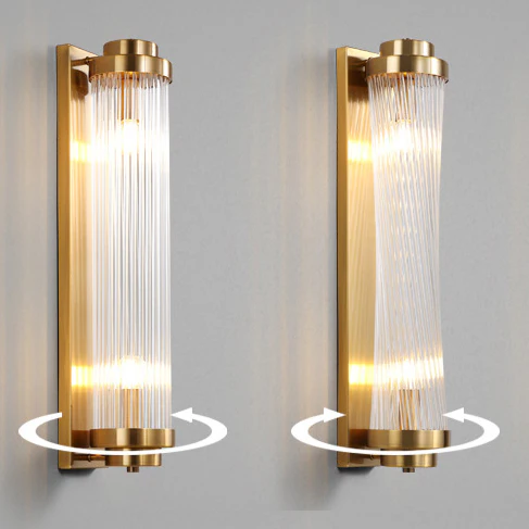 Crystal Pillar Metal Wall Lamp - Image 6