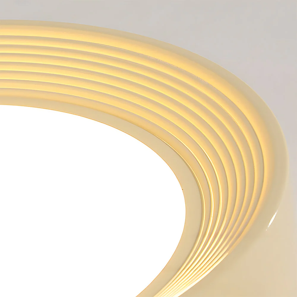 Cute Creamy Yellow Round LED Ceiling Light - Image 8