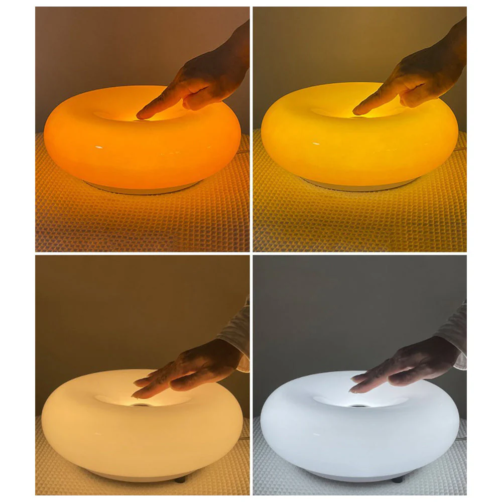 Cute Donut Lamp Orange Table Lamp - Image 13