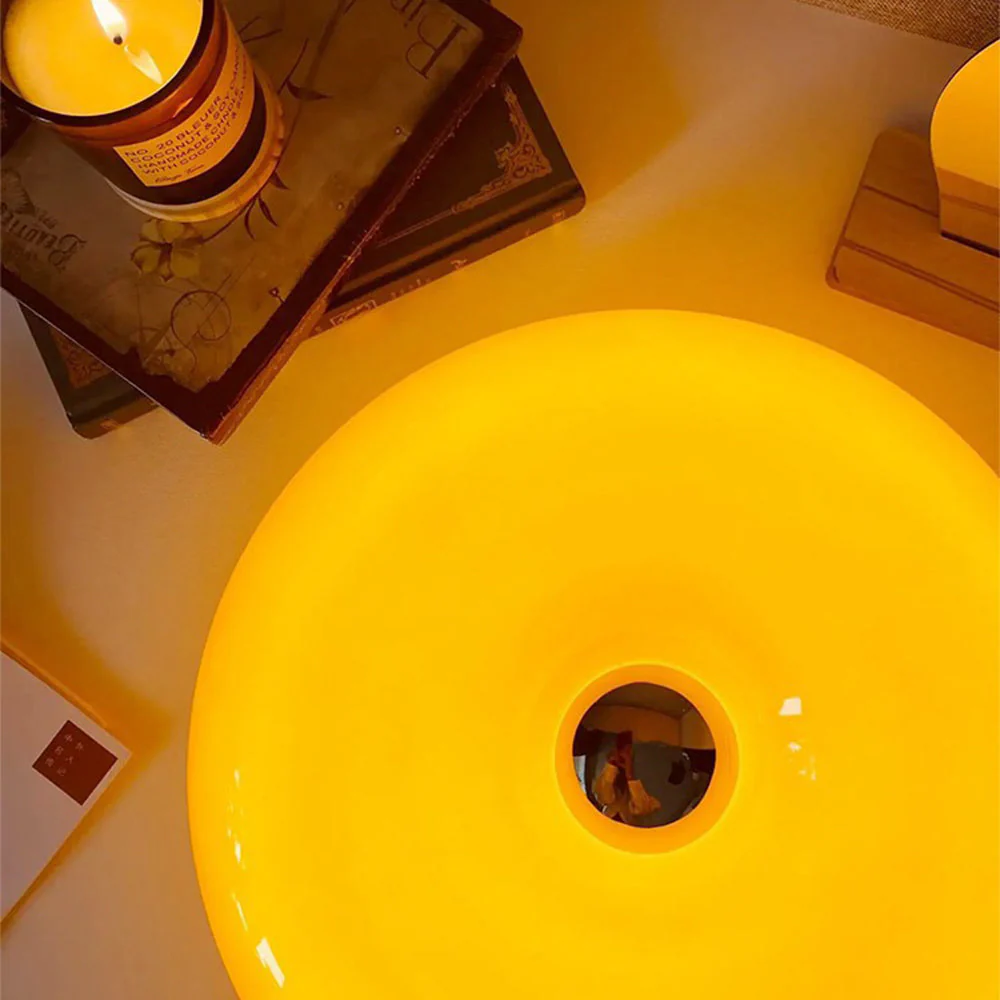 Cute Donut Lamp Orange Table Lamp - Image 4