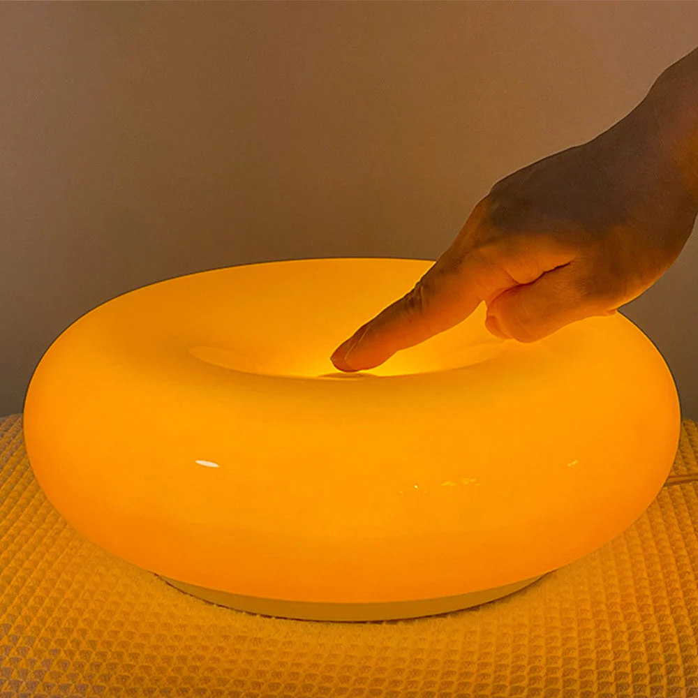 Cute Donut Lamp Orange Table Lamp - Image 6