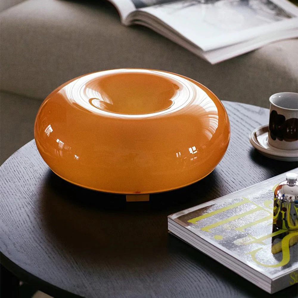Cute Donut Lamp Orange Table Lamp - Image 7