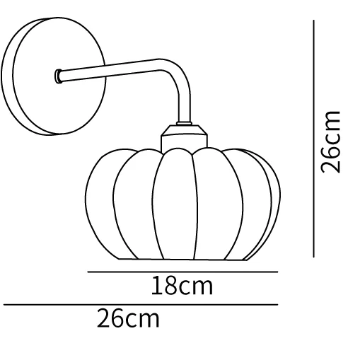Cute Resin Material Yellow Pumpkin Wall Lamp - Image 6