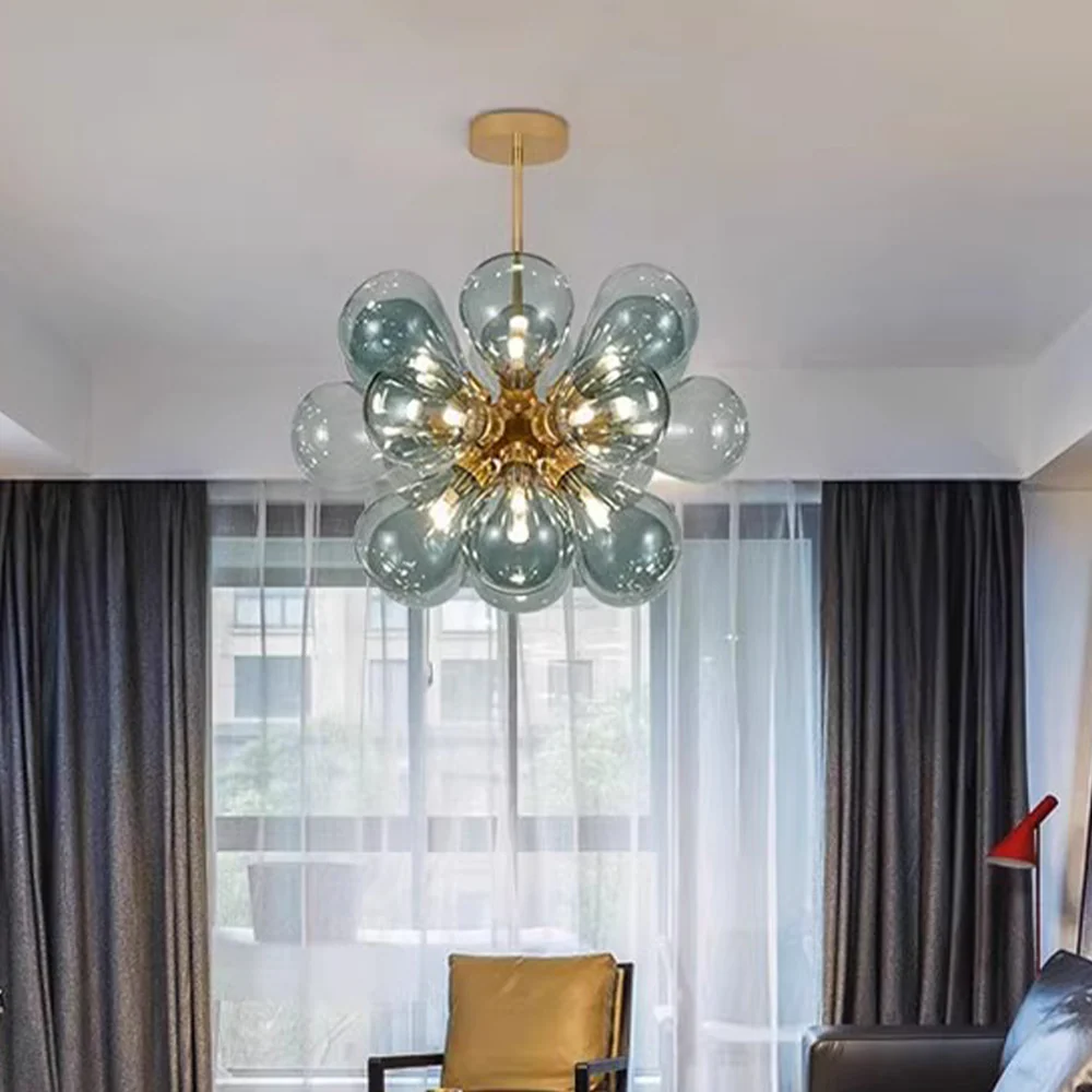 Design Bubble Glass Globe Sputnik Chandelier for Dining Room - Image 3