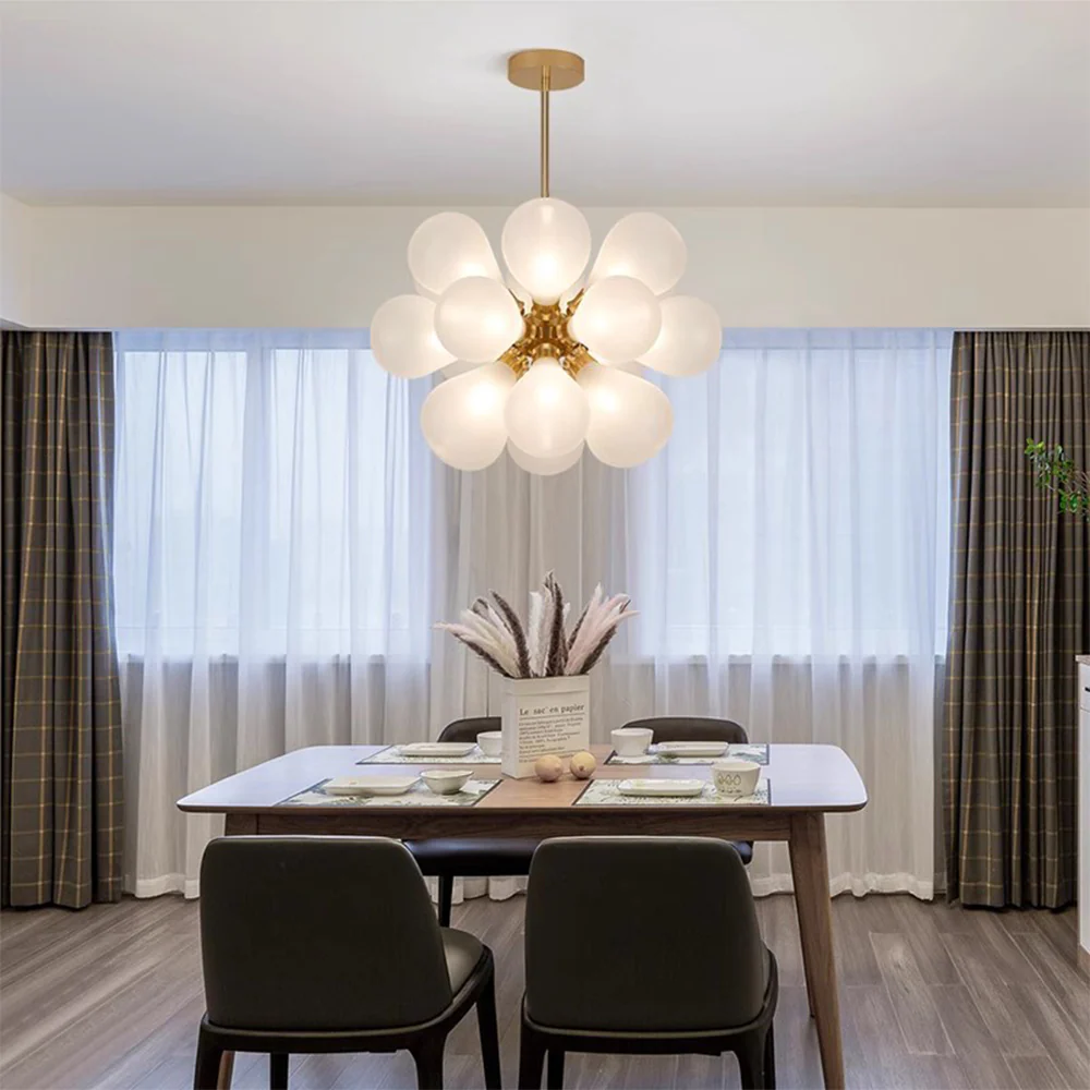 Design Bubble Glass Globe Sputnik Chandelier for Dining Room - Image 7