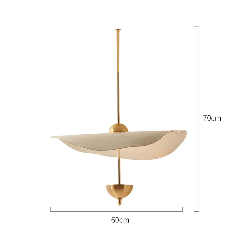 Art Deco Gold Metal Lotus Led Light Fixtures Chandeliers - Image 11