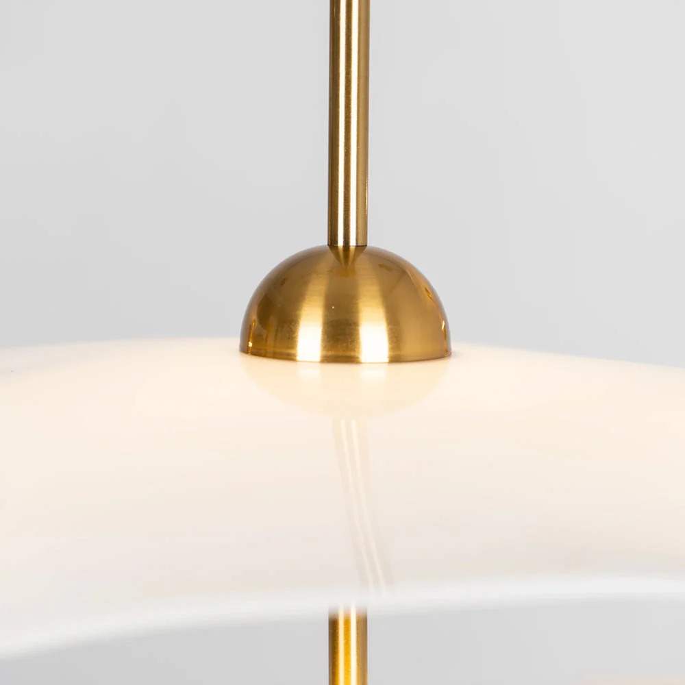 Art Deco Gold Metal Lotus Led Light Fixtures Chandeliers - Image 8