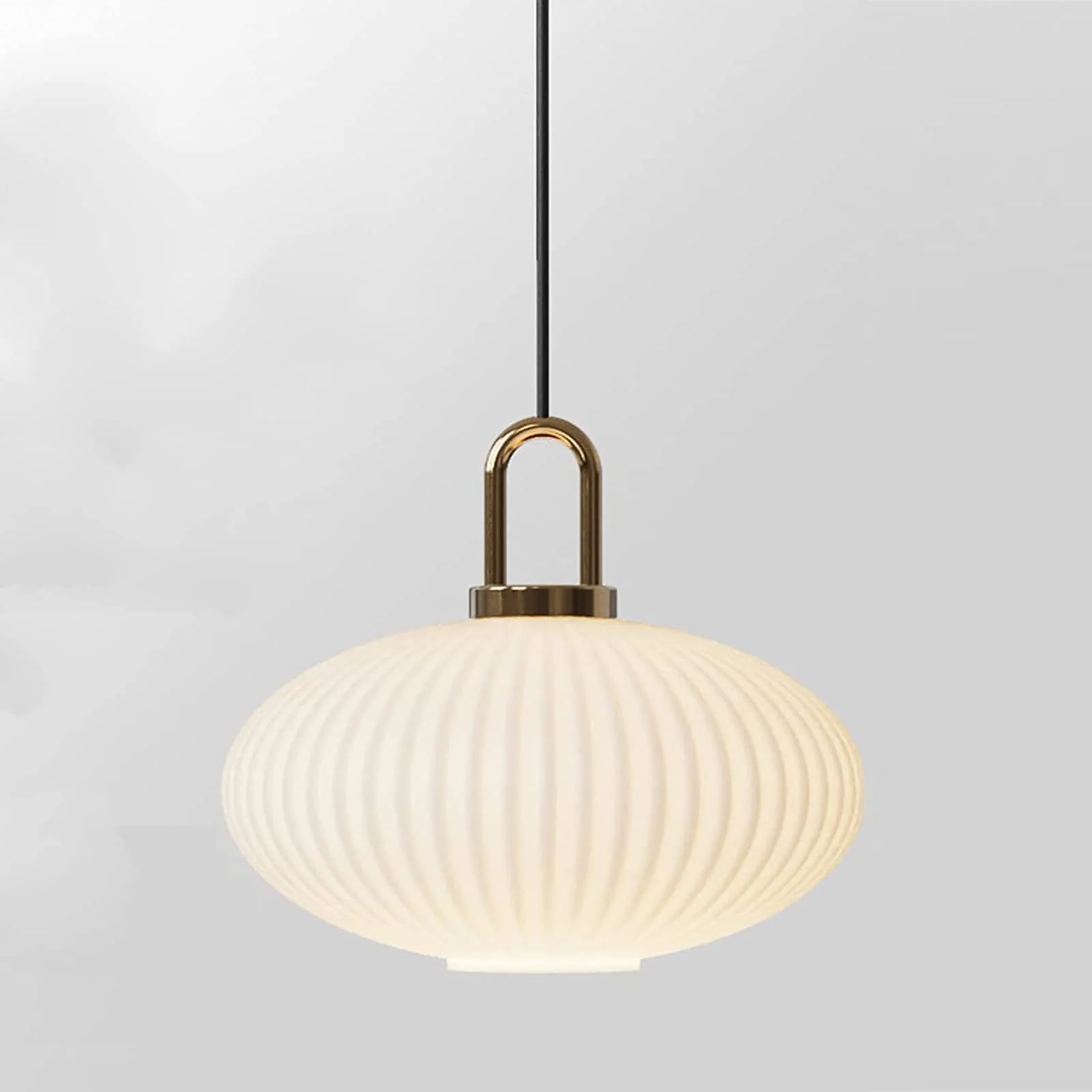Design Pumpkin Shape Glass Pendant Light - Image 11