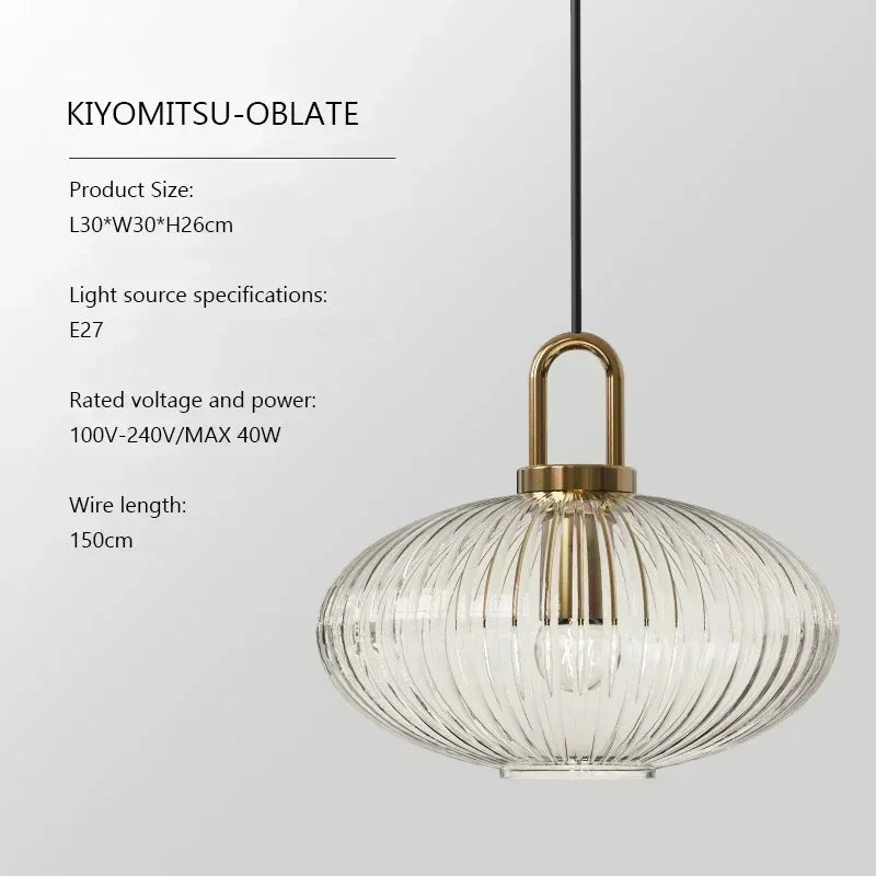 Design Pumpkin Shape Glass Pendant Light - Image 16