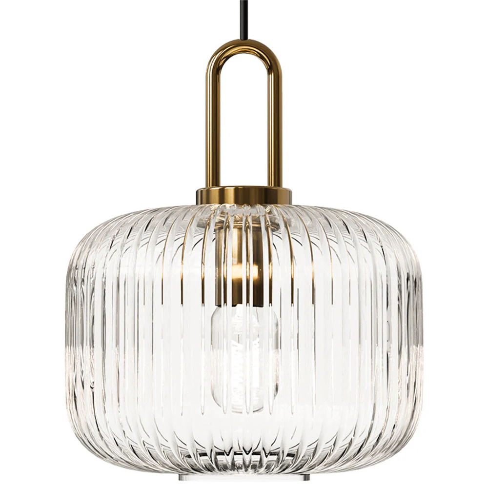 Design Pumpkin Shape Glass Pendant Light - Image 5