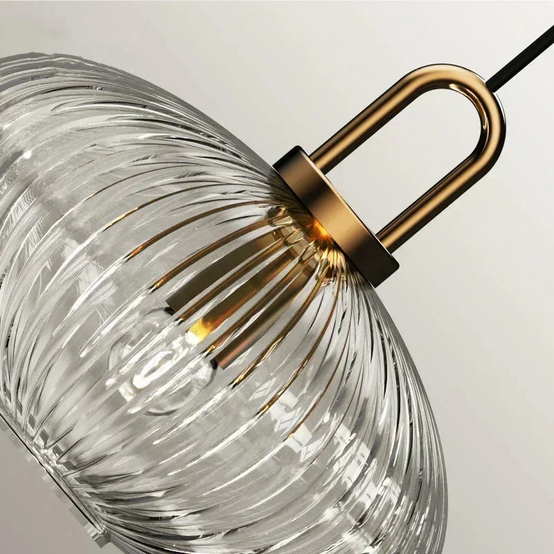 Design Pumpkin Shape Glass Pendant Light - Image 7