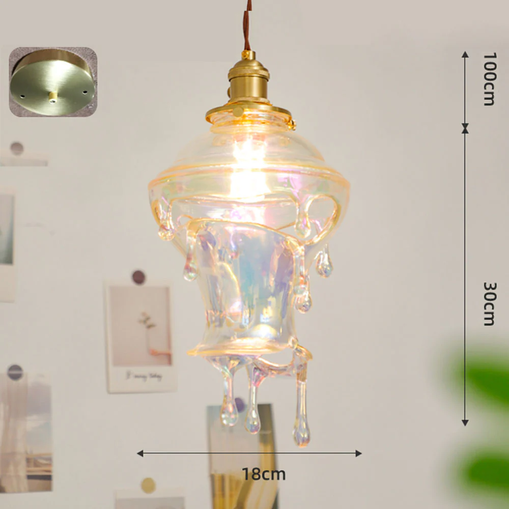 Designer Water Drop Melting Decor Pendant Light - Image 4