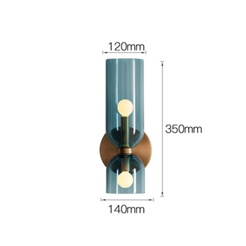 Double Head Glass Wall Lamp LED Sconce for Bedroom - Image 10