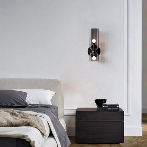 Double Head Glass Wall Lamp LED Sconce for Bedroom - Image 12