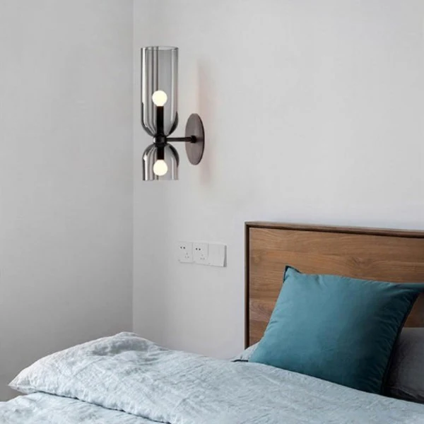 Double Head Glass Wall Lamp LED Sconce for Bedroom - Image 13