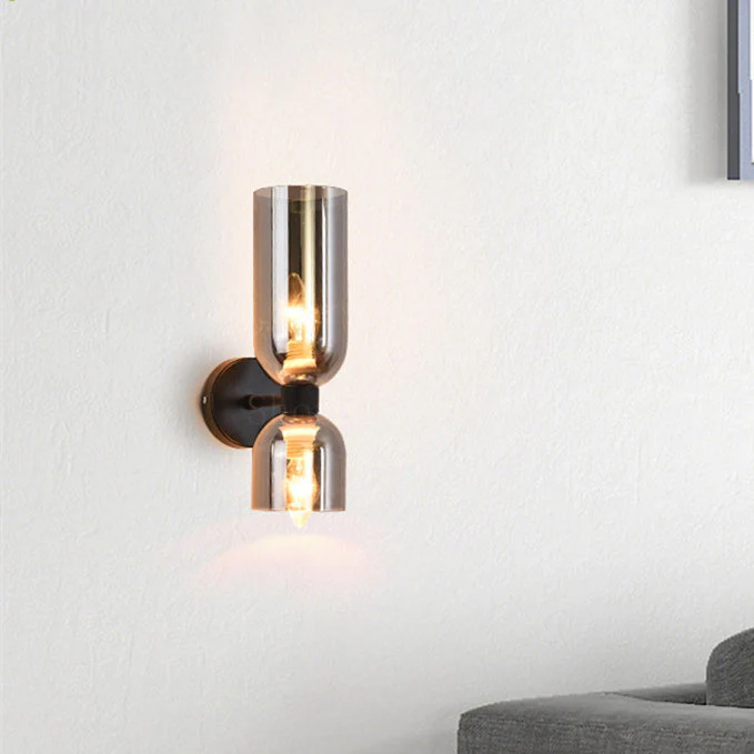 Double Head Glass Wall Lamp LED Sconce for Bedroom - Image 14