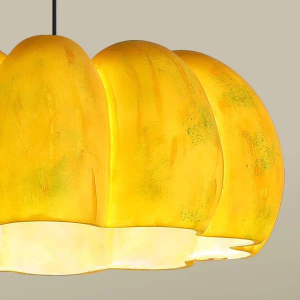 Eco-friendly Resin Pumpkin Pendant Light - Image 4