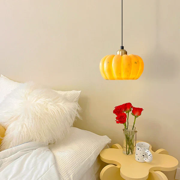 Eco-friendly Resin Pumpkin Pendant Light - Image 6