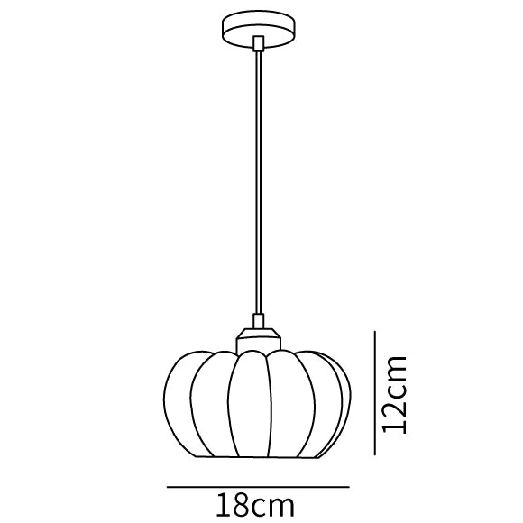 Eco-friendly Resin Pumpkin Pendant Light - Image 7