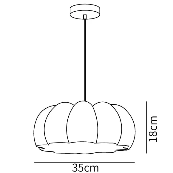 Eco-friendly Resin Pumpkin Pendant Light - Image 9