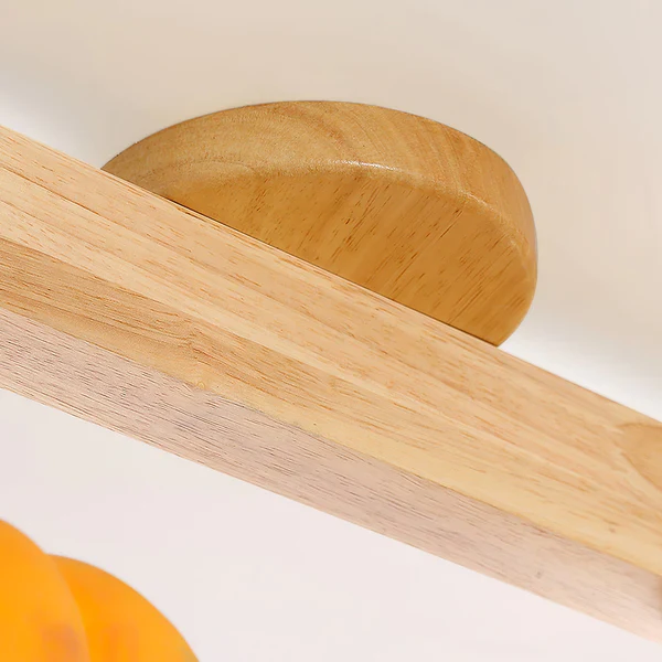 Eco-friendly Yellow Pumpkin Ceiling Lamp - Image 7