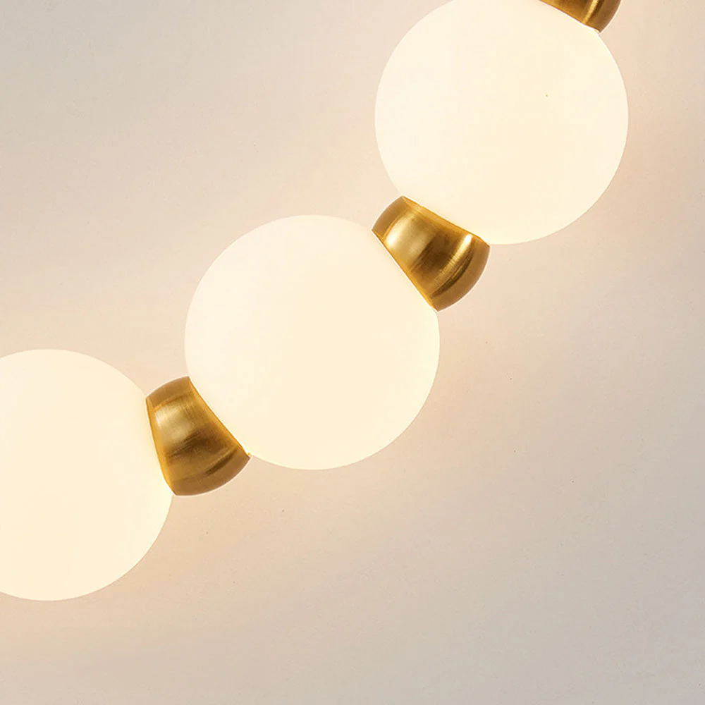 Elegance Loop Long Acrylic White Wall Light - Image 7