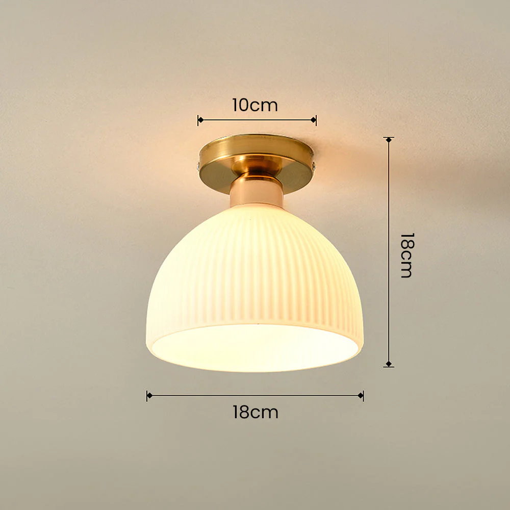 Elegant White Mini Hallway Ceiling Light - Image 11