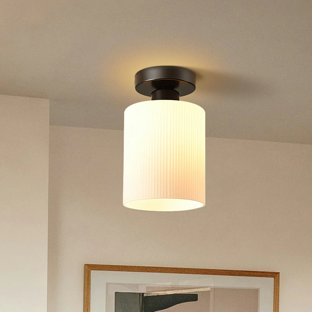 Elegant White Mini Hallway Ceiling Light - Image 19