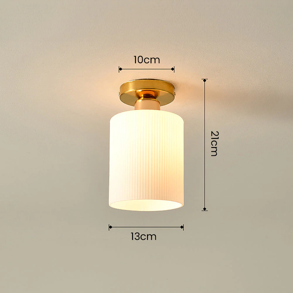 Elegant White Mini Hallway Ceiling Light - Image 6