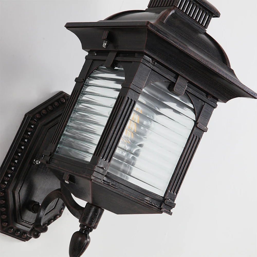 European Black Balcony Outdoor Wall Lamp - Image 4