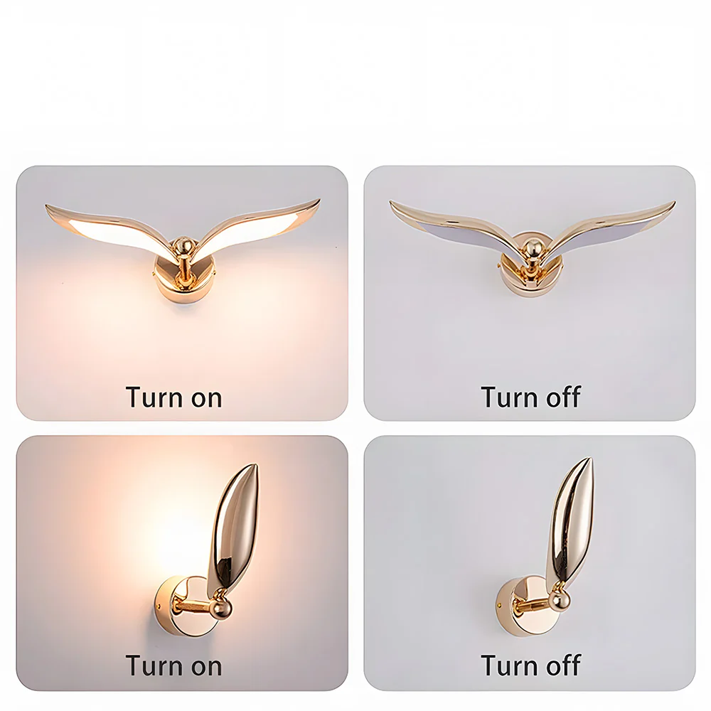 European Style Simple Creative Seagull Wall Light - Image 15