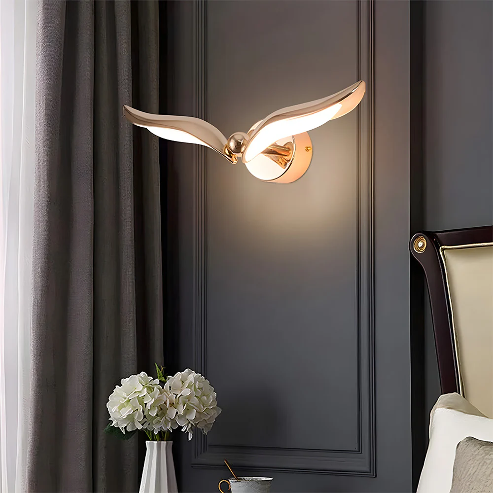 European Style Simple Creative Seagull Wall Light - Image 7